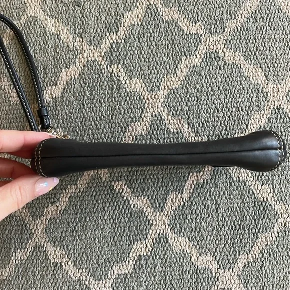 COACH Black Leather Wristlet - Picture 6 of 10